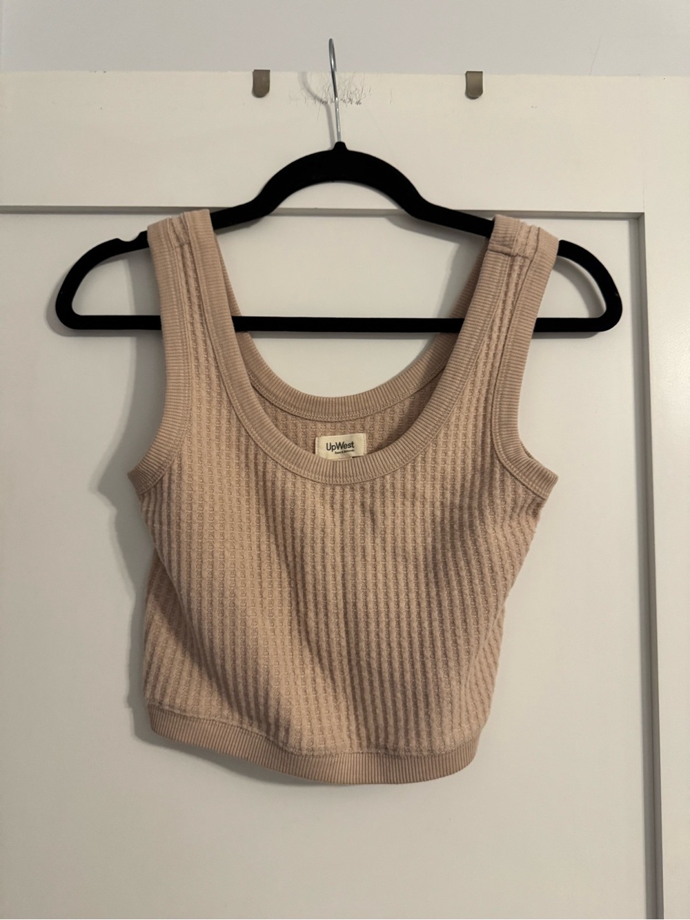 UpWest Ribbed Scoop Crop Tank Top and Lounge Pants